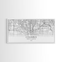 Cargar imagen en el visor de la galería, Columbus Street Map, Ohio Map, Map Print, Modern Art, Wall Art, Canvas Art, Cute Room Décor Aesthetic, Gift For Wife, Patriotic Décor
