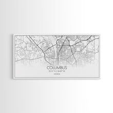 Cargar imagen en el visor de la galería, Columbus Street Map, Georgia Map, Map Print, Modern Art, Wall Art, Canvas Art, Couple Wall Décor, Bedroom Décor Man, Appreciation Gift
