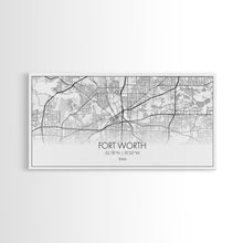 Load image into Gallery viewer, Fort Worth Map, Texas Map, Map Art, Minimalist Art, Wall Art, Canvas Art, Lake House Décor, RV Wall Décor, Birthday Gift, Office Wall Print
