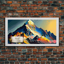 Carregar imagem no visualizador da galeria, Abi Gamin, Wall Art, Original Mountain Painting Print, Travel Poster, Mountain Landscape Wall Decor, Mountains of India
