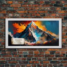 Carregar imagem no visualizador da galeria, Annapurna II, Wall Art, Original Mountain Painting Print, Travel Poster, Mountain Landscape Wall Decor, Abstract Mountain Art
