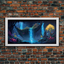 Load image into Gallery viewer, Enchanted Forest Painting, Fantasy Art, Fairy House, Fantasy, Woodland Decor, Woods, Forest, Fairy Forest
