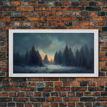 Load image into Gallery viewer, Dreamy Landscape Painting Canvas Print, country side, farmhouse decor, beautiful scenic wall art
