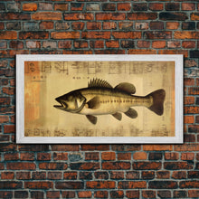 Load image into Gallery viewer, Fish Wall Decor, Animal Wall Art, Nature Wall Art, Minimalist Wall Decor, Panoramic Wall Decor, Canvas Print, Wall Art, Framed Canvas Art
