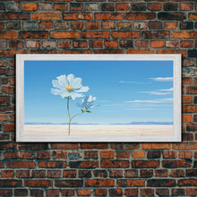 Load image into Gallery viewer, Desert Art, Wildflowers Wall Art, Botanical Painting, Panoramic Art, Wall Art, Canvas Art, Landscape Art, Horizontal Print, Thank You Gift
