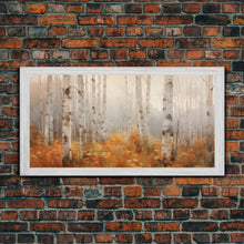 Carregar imagem no visualizador da galeria, Forest Wall Art, Autumn Wall Art, Tree Wall Art, Panoramic Art, Wall Art, Canvas Art, Landscape Art, Landscape Print, Farmhouse Wall Art
