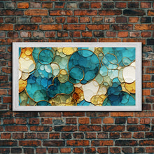 Carregar imagem no visualizador da galeria, Abstract Wall Art, Green Abstract Print, Vibrant Abstract, Panoramic Art, Wall Art, Canvas Art, Landscape Art, Welcome Home Gift, Room Decor

