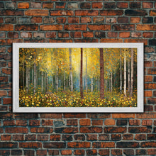 Carregar imagem no visualizador da galeria, Forest Wall Art, Summer Art, Trees Wall Print, Panoramic Art, Wall Art, Canvas Art, Landscape Art, Gift For Coworker, Country Wall Art
