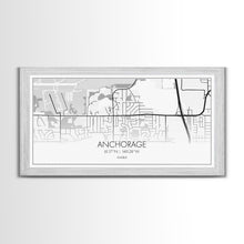 Carregar imagem no visualizador da galeria, Anchorage Street Map, Alaska Map, Map Print, Modern Art, Wall Art, Canvas Print, Bedroom Décor, City Map Wall Art, Minimalist Décor, Prints
