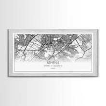 Carregar imagem no visualizador da galeria, Athens Street Map, Greece Map, Map Print, Modern Art, Wall Art, Canvas Print, Preppy Room Décor, Coffee Bar Décor, Graduation Gifts, Office
