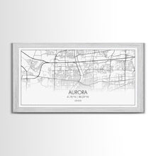 Carregar imagem no visualizador da galeria, Aurora Street Map, Illinois Map, Map Print, Modern Art, Wall Art, Canvas Print, Room Décor For Teens, Cool Wall Art, Fun Gift, Classroom Art
