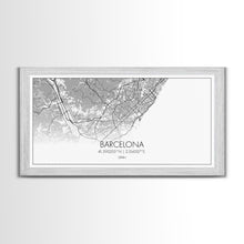 Load image into Gallery viewer, Barcelona Street Map, Spain Map, Map Print, Modern Art, Wall Art, Canvas Print, Gift Idea, Apartment Décor Aesthetic, Travel Wall Hanging
