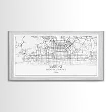 Carregar imagem no visualizador da galeria, Beijing Street Map, China Map, Map Print, Modern Art, Wall Art, Canvas Print, Asian Art Print, Moving Gift, Travel Wall Art, Apartment Décor
