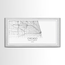 Cargar imagen en el visor de la galería, Chicago Street Map, Illinois Map, Map Print, Modern Art, Wall Art, Canvas Art, Apartment Décor, Housewarming Gift, Dorm Wall Art, Office Art
