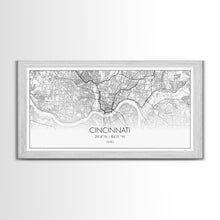 Cargar imagen en el visor de la galería, Cincinnati Street Map, Ohio Map, Map Print, Modern Art, Wall Art, Canvas Art, Garage Art, Educational Wall Art, Above Desk Décor, Room Décor
