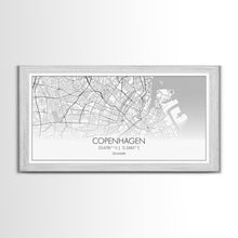 Load image into Gallery viewer, Copenhagen Street Map, Denmark Map, Map Print, Minimalist Art, Wall Art, Canvas Art, Modern Room Décor, RV Wall Décor, Gift For Pilot
