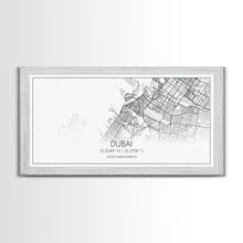 Load image into Gallery viewer, Dubai Street Map, United Arab Emirates Map, Map Print, Minimalist Art, Wall Art, Canvas Art, Cabin Wall Art, Gift For Traveler, Room Décor
