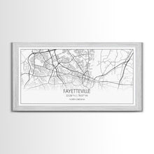 Load image into Gallery viewer, Fayetteville Street Map, North Carolina Map, Map Art, Minimalist Art, Wall Art, Canvas Art, Gift For Parents, Girls Room Décor, Cabin Décor
