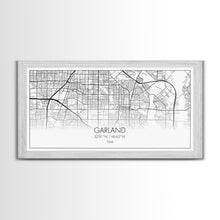 Load image into Gallery viewer, Garland City Map, Texas Map, Map Art, Minimalist Art, Wall Art, Canvas Art, Western Décor, Rustic Farmhouse Décor, Best Friend Gift, Office
