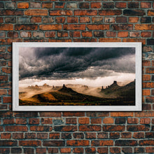 Carregar imagem no visualizador da galeria, Arizona landscape canvas print, Western theme art, Wild West art
