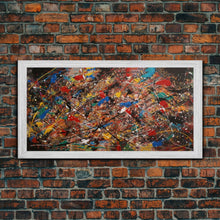 Carregar imagem no visualizador da galeria, Beautiful Jackson Pollock Inspired Canvas Prrint, Abstract Wall Art Painting Original Modern Home Décor, Large Canvas Wall Art, Splatter
