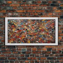 Cargar imagen en el visor de la galería, Cool Wall Art, Abstract Canvas Print, Modern Wall Decor, Jackson Pollock Style Wall Art, Abstract Decor, Abstract Expressionism

