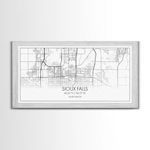 Load image into Gallery viewer, Sioux Falls City Map, South Dakota Art, Map Print, Modern Wall Art, Wall Art, Canvas Art, Large Wall Art, Unique Wall Décor, Office Prints
