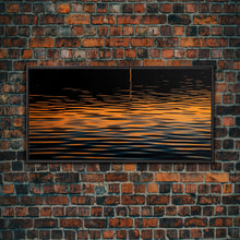 Carregar imagem no visualizador da galeria, Abstract Wall Art, Ripples Art, Abstract Water Wall Decor, Vibrant Art, Panoramic Wall Decor, Canvas Print, Wall Art, Framed Canvas Art
