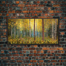 Carregar imagem no visualizador da galeria, Forest Wall Art, Summer Art, Trees Wall Print, Panoramic Art, Wall Art, Canvas Art, Landscape Art, Gift For Coworker, Country Wall Art
