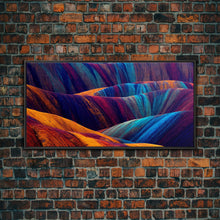 Carregar imagem no visualizador da galeria, Beautiful Geological art, Geology, Colorful stone formations, ready to hang canvas print wall art, framed canvas wall art, mancave wall art
