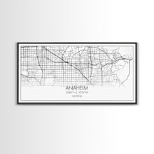 Carregar imagem no visualizador da galeria, Anaheim Street Map, California Map, Map Print, Modern Art, Wall Art, Canvas Print, Room Décor Aesthetic, Indie Room Décor, Wall Prints

