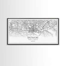 Carregar imagem no visualizador da galeria, Baltimore Street Map, Maryland Map, Map Print, Modern Art, Wall Art, Canvas Print, Home Office Wall Art, Non Binary Gifts, Camper Décor

