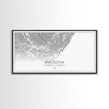 Load image into Gallery viewer, Barcelona Street Map, Spain Map, Map Print, Modern Art, Wall Art, Canvas Print, Gift Idea, Apartment Décor Aesthetic, Travel Wall Hanging

