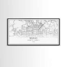 Carregar imagem no visualizador da galeria, Beijing Street Map, China Map, Map Print, Modern Art, Wall Art, Canvas Print, Asian Art Print, Moving Gift, Travel Wall Art, Apartment Décor
