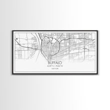Carregar imagem no visualizador da galeria, Buffalo Street Map, New York Map, Map Print, Modern Art, Wall Art, Canvas Art, Gift For Newlyweds, Gift For Parents, Apartment Décor
