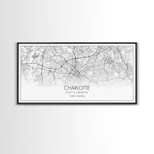 Cargar imagen en el visor de la galería, Charlotte Street Map, North Carolina Map, Map Print, Modern Art, Wall Art, Canvas Art, Wall Art Framed, Appreciation Gift, Couple Wall Art
