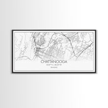 Cargar imagen en el visor de la galería, Chattanooga Street Map, Tennessee Map, Map Print, Modern Art, Wall Art, Canvas Art, Cute Room Décor, Wall Art Canvas, Trendy Wall Art
