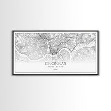 Cargar imagen en el visor de la galería, Cincinnati Street Map, Ohio Map, Map Print, Modern Art, Wall Art, Canvas Art, Garage Art, Educational Wall Art, Above Desk Décor, Room Décor
