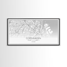 Load image into Gallery viewer, Copenhagen Street Map, Denmark Map, Map Print, Minimalist Art, Wall Art, Canvas Art, Modern Room Décor, RV Wall Décor, Gift For Pilot
