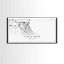 Load image into Gallery viewer, Corpus Christi Street Map, Texas Map, Map Print, Minimalist Art, Wall Art, Canvas Art, Homeschool Gifts, College Dorm Décor, Tiny Home Décor

