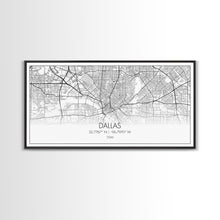 Load image into Gallery viewer, Dallas Street Map, Texas Map, Map Print, Minimalist Art, Wall Art, Canvas Art, Patriotic Décor, Boys Room Décor, Tiny House Gift, Home Décor

