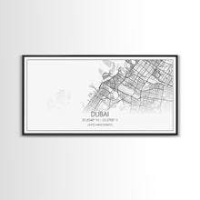 Load image into Gallery viewer, Dubai Street Map, United Arab Emirates Map, Map Print, Minimalist Art, Wall Art, Canvas Art, Cabin Wall Art, Gift For Traveler, Room Décor

