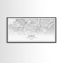 Load image into Gallery viewer, Dublin Street Map, Ireland Map, Map Art, Minimalist Art, Wall Art, Canvas Art, Game Room Décor, Man Cave Wall Décor, Industrial Décor
