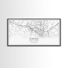 Load image into Gallery viewer, Durham Street Map, North Carolina Map, Map Art, Minimalist Art, Wall Art, Canvas Art, Trendy Room Décor, Bar Room Décor, Teacher Gift
