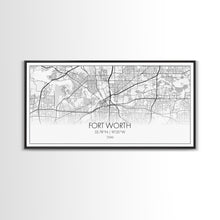 Load image into Gallery viewer, Fort Worth Map, Texas Map, Map Art, Minimalist Art, Wall Art, Canvas Art, Lake House Décor, RV Wall Décor, Birthday Gift, Office Wall Print
