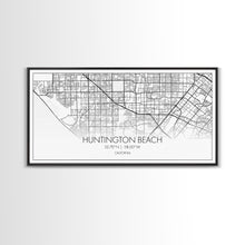 Cargar imagen en el visor de la galería, Huntington Beach City Map, California Map, Map Art, Modern Art, Wall Art, Canvas Art, Coastal Wall Art, Ocean Wall Art, Travel Gifts For Men
