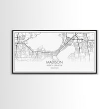 Load image into Gallery viewer, Madison City Map, Wisconsin Map, Map Art, Modern Art, Wall Art, Canvas Art, Unique Gifts, Large Wall Art, College Décor, Room Décor, Prints
