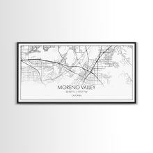 Load image into Gallery viewer, Moreno Valley City Map, California Map, Map Art, Minimalist Wall Art, Wall Art, Canvas Art, Horizontal Print, PHD Graduation Gift, Office
