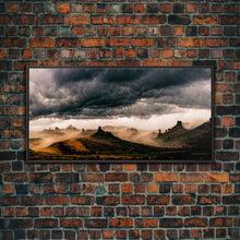 Carregar imagem no visualizador da galeria, Arizona landscape canvas print, Western theme art, Wild West art
