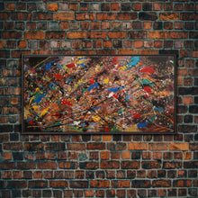 Carregar imagem no visualizador da galeria, Beautiful Jackson Pollock Inspired Canvas Prrint, Abstract Wall Art Painting Original Modern Home Décor, Large Canvas Wall Art, Splatter
